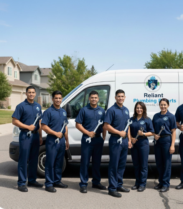 Professional plumber working in Arvada